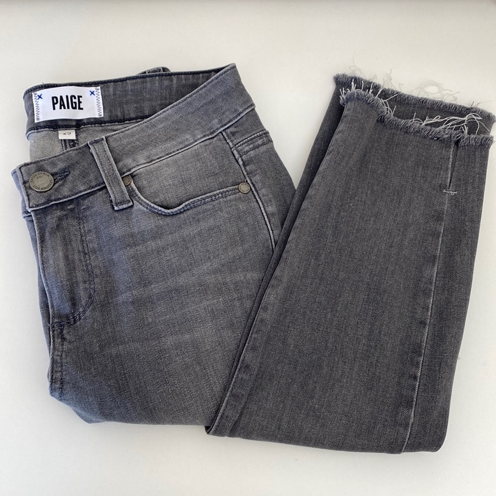 Paige Verdugo Ultra Skinny Light Black Wash Jeans Mid Rise Pants Sz. 25
